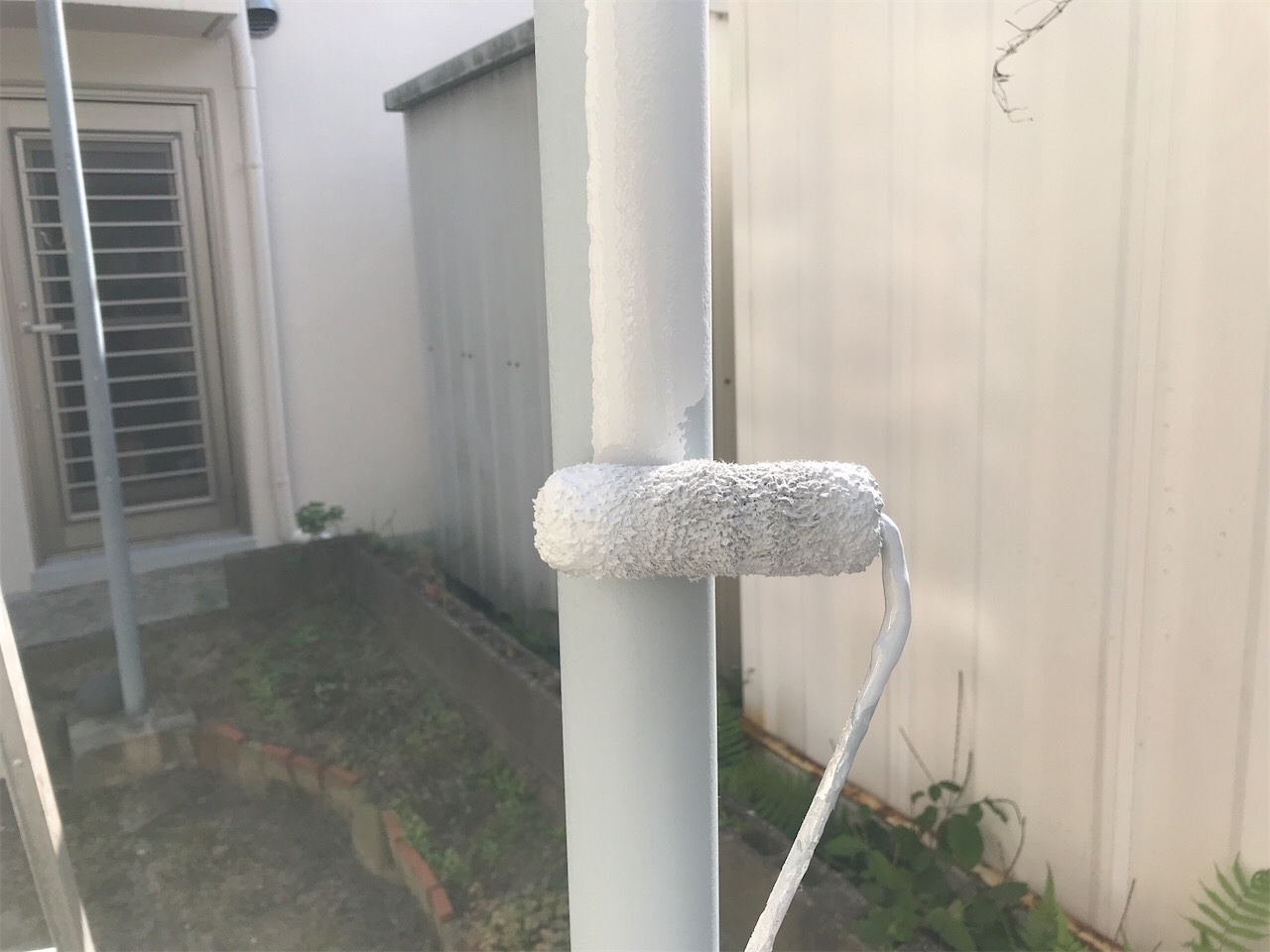 上塗り1回目の様子